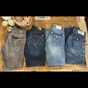 Set of 4 Men’s Designer Jeans Mek Denim & True Religion